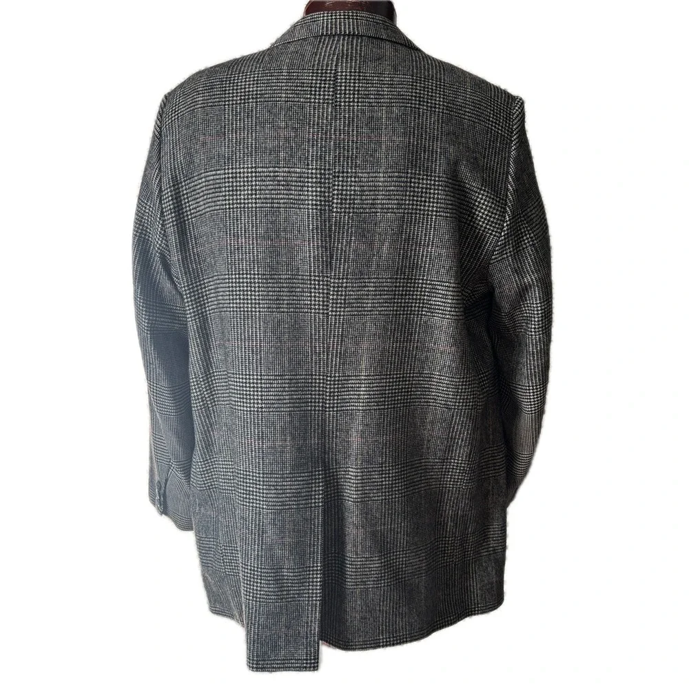 VTG Camelhair Windowpane Blazer Brooks Brothers Wool Jacket‎ Sport Coat Sz 46-48